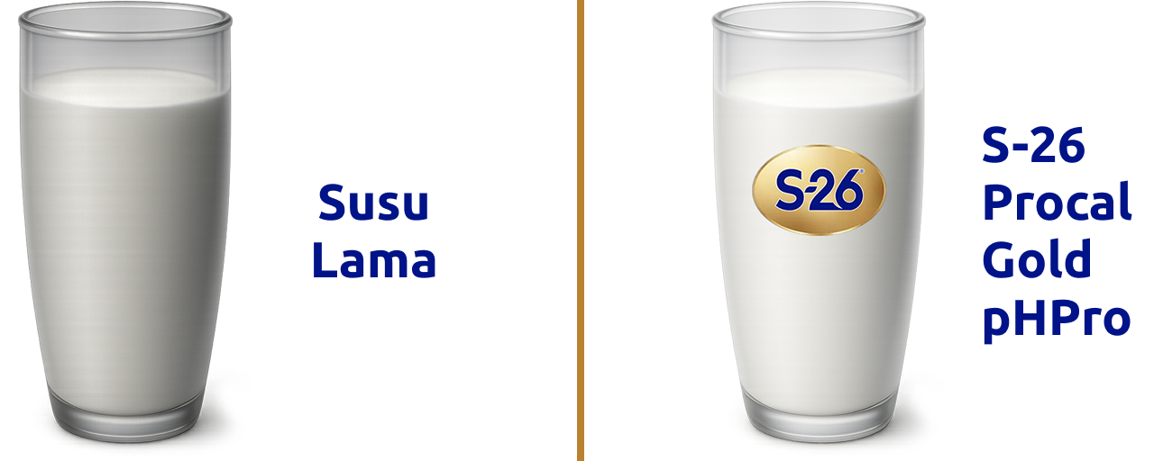 Perbandingan Susu Lama vs S-26 Procal Gold