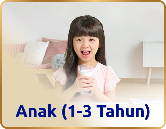 Anak usia 1 hingga 3 tahun