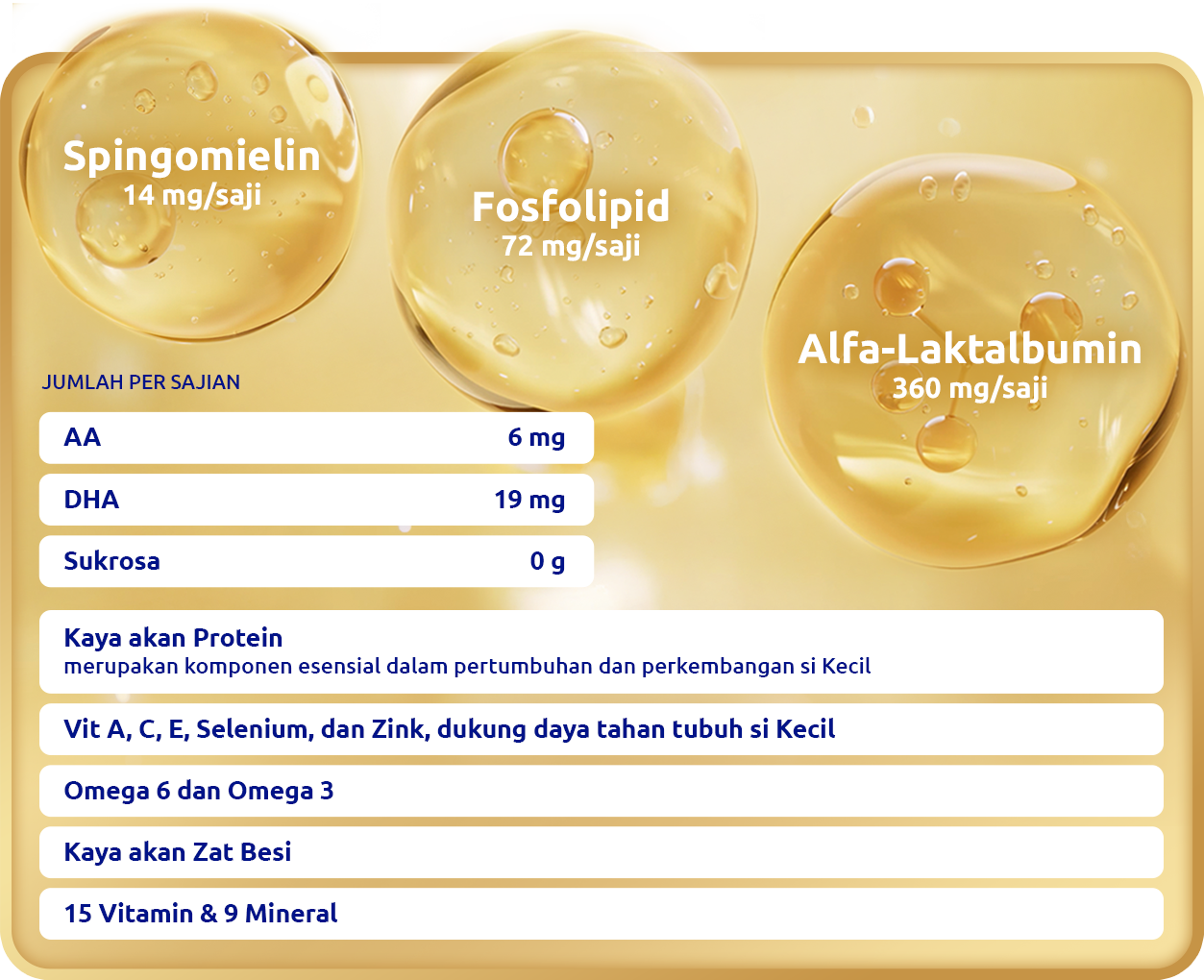 Kandungan pada S-26 Procal GOLD