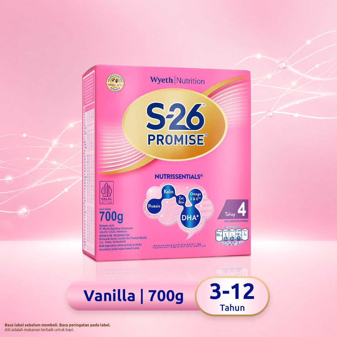 S-26 Promise Nutrissentials 700g 3-12 Tahun